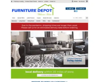 FurnituredepothomeStore.com(Furniture Depot) Screenshot