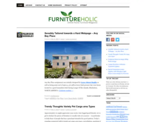 Furnitureholic.net(Furniture Holic) Screenshot