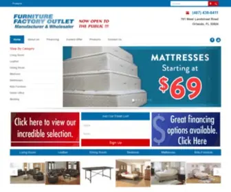 Furnitureoutletplace.com(Furniture Factory Outlet) Screenshot