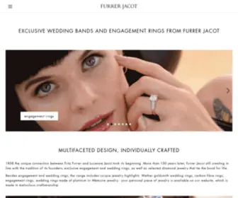 Furrer-Jacot.com(Wedding bands) Screenshot