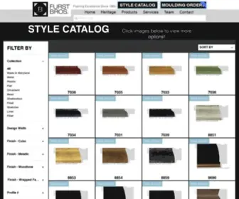 Furstbros.com(Frame and Moulding Manufacturer) Screenshot