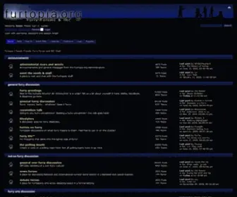 Furtopia.org(Family Friendly Furry Forum and IRC Chat) Screenshot