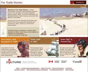 Furtradestories.ca(Fur Trade Stories) Screenshot