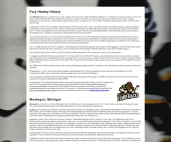 Furyhockey.com(Muskegon Fury Hockey) Screenshot