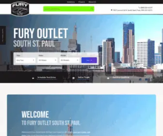 Furyoutletssp.com(Fury Outlet South St. Paul) Screenshot