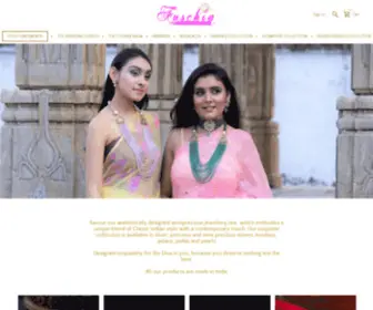 Fuschiabyritu.com(Ritu Mehrotra's passion for colors and style can be seen in her stunning jewellery line) Screenshot