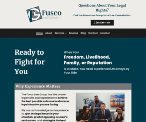 Fuscolaw.org(Fusco Law Group) Screenshot