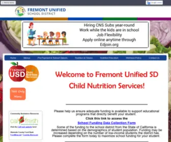 Fusdcafes.org(School Nutrition and Fitness) Screenshot