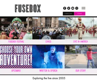 Fuseboxfestival.com(Fusebox International Performing Arts Festival) Screenshot