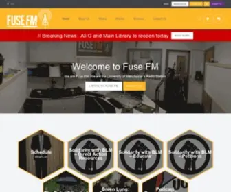 Fusefm.co.uk(Manchester Fuse FM) Screenshot