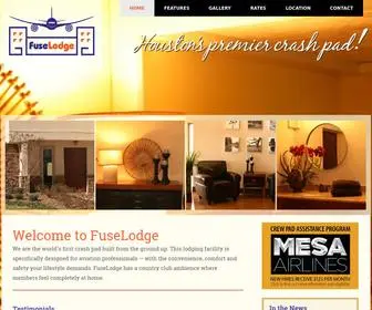 Fuselodge.net(Houston's premier crash pad) Screenshot