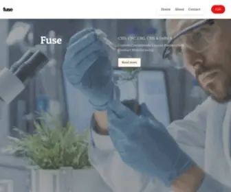 Fusemanufacturing.com(Contract Manufacturing (CBD) Screenshot