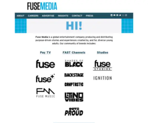 Fusemedia.com(Fuse Media) Screenshot