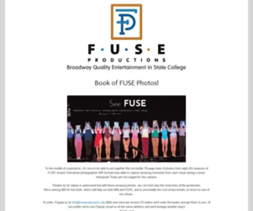 Fuseproductions.org(Fuse productions) Screenshot
