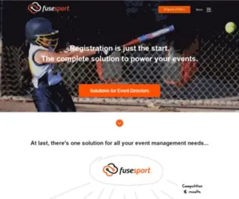 Fusesport.com(Sport Management Software) Screenshot