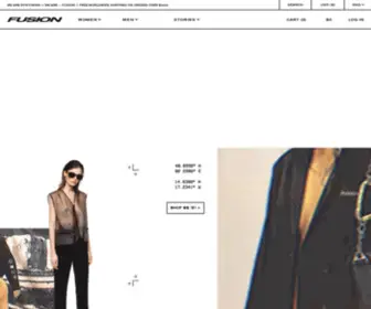 Fusion-Clothing.com(Urban Designer Clothing) Screenshot