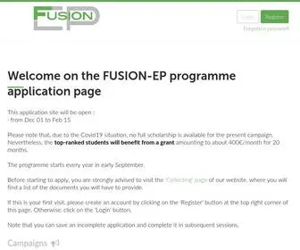 Fusion-EP.eu(Universités) Screenshot