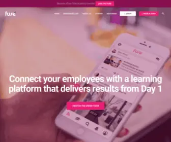 Fusion-Universal.com(The Learning Platform That Ignites People Performance) Screenshot