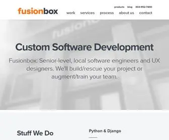 Fusionbox.com(Custom Software Development Company based in Denver) Screenshot