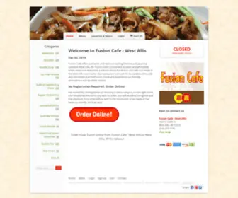 Fusioncafe101.com(Order Chinese online from Fusion Cafe) Screenshot