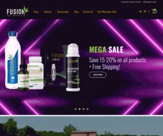 Fusioncbdproducts.com(Pure CBD Products for Sale) Screenshot