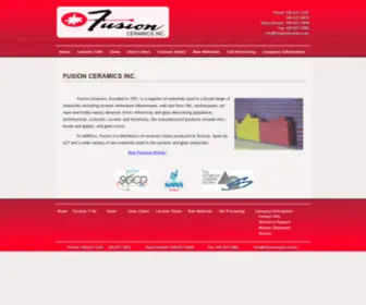 Fusionceramics.com(Fusion Ceramics) Screenshot