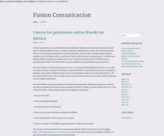 Fusioncomunicacion.com.mx(Fusion Comunicacion) Screenshot