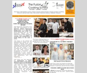 Fusioncooking.co.za(The Fusion Cooking School) Screenshot