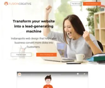 Fusioncreative.org(Indianapolis Website Design proven to grow traffic and increase conversions) Screenshot