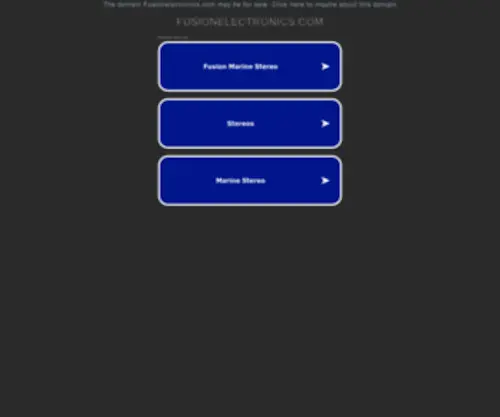 Fusionelectronics.com(FUSION Electronics) Screenshot