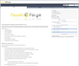 Fusionforge.org(FusionForge: Welcome) Screenshot