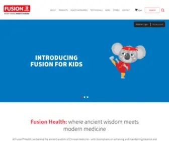 Fusionhealth.com.au(Ancient Wisdom Modern Medicine) Screenshot