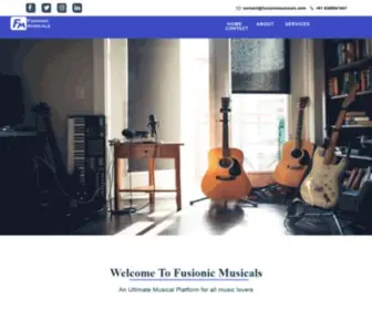 Fusionicmusicals.com(Fusionic Musicals) Screenshot