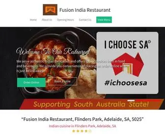 Fusionindianrestaurant.com.au(15% off) Screenshot