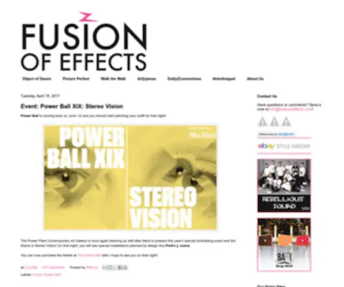 Fusionofeffects.com(à la mode) Screenshot