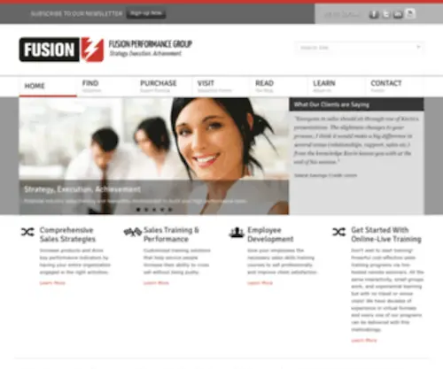 Fusionperform.com(Fusion Performance Group) Screenshot