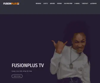 Fusionplustv.com(Changing Lives) Screenshot