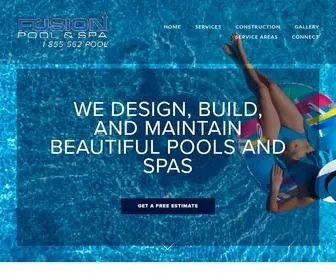 Fusionpoolandspa.com(Fusion Pool and Spa) Screenshot