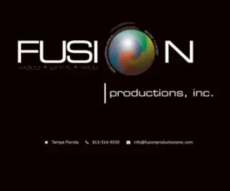 Fusionproductionsinc.com(Site Offline) Screenshot