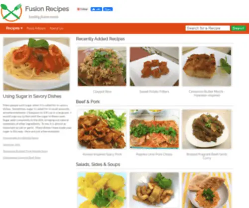 Fusionrecipes.com(Fusionrecipes) Screenshot