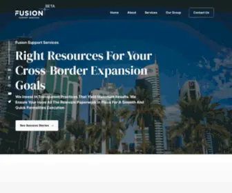 Fusionsupportservices.com(Pro services in qatar) Screenshot