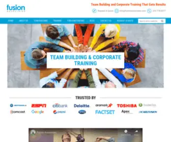 Fusionteambuilding.com(Corporate Team Building That Gets Results) Screenshot