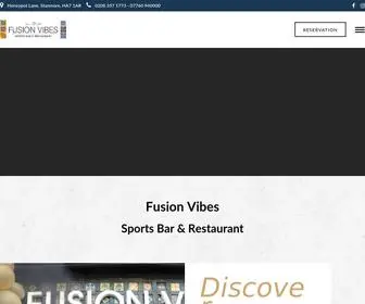 Fusionvibes.co.uk(Fusion Vibes Indian Restaurant Stanmore Sports Bar Pub) Screenshot