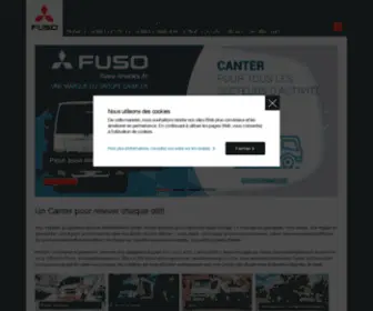 Fuso-Trucks.fr(Homepage index) Screenshot