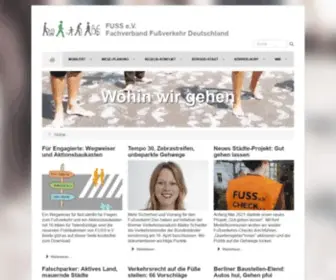 Fuss-EV.de(Fachverband Fußverkehr Deutschland) Screenshot
