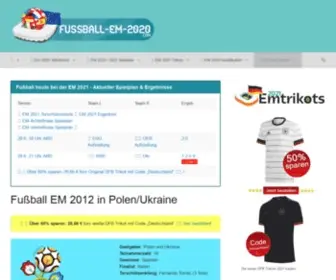 Fussball-EM-2008.eu(Fußball EM 2012 in Polen/Ukraine) Screenshot