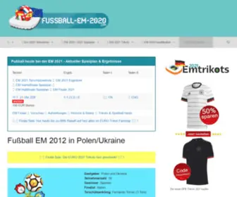 Fussball-EM-2012.com(Fußball EM 2012 in Polen/Ukraine) Screenshot