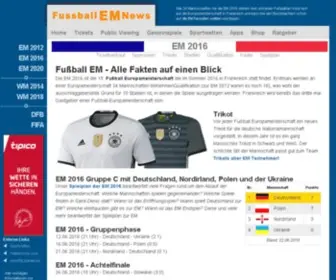 Fussball-EM-News.de(Fußball) Screenshot