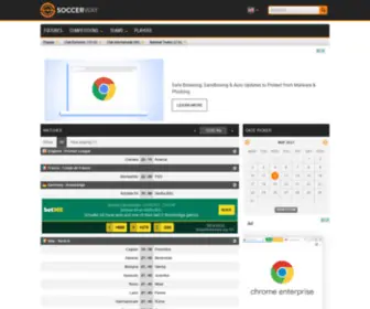 Fussball-Statistiken.com(Results, fixtures, tables and statistics) Screenshot