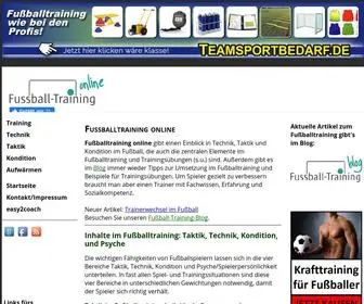 Fussball-Training.org(Fussball-Training online) Screenshot